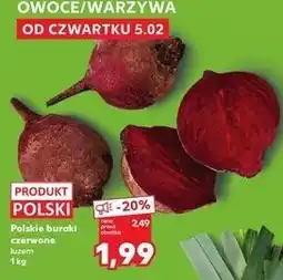 Kaufland Polskie buraki czerwone luzem oferta
