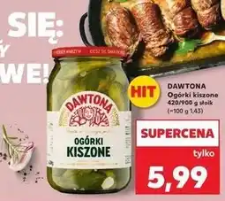 Kaufland DAWTONA Ogórki kiszone 420/900 g słoik oferta