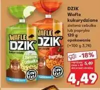 Kaufland DZIK Wafle kukurydziane zielona cebulka lub ser & cebula oferta