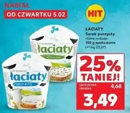 Kaufland Łaciaty Serek puszysty różne rodzaje oferta