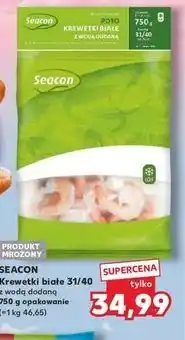 Kaufland SEACON Krewetki białe 31/40 z wodą dodaną oferta