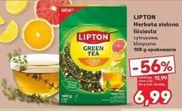 Kaufland LIPTON Herbata zielona liściasta cytrusowa oferta