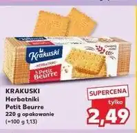 Kaufland KRAKUSKI Petit Beurre Herbatniki oferta