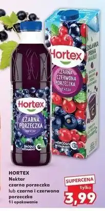 Kaufland HORTEX Nektar czarna porzeczka lub czarna i czerwona porzeczka 1 l opakowanie oferta
