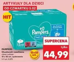 Kaufland Pampers Fresh Clean Chusteczki nawilżane oferta