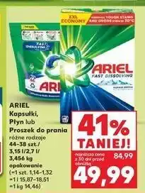 Kaufland Ariel Kapsułki, Płyn lub Proszek do prania (różne rodzaje) 3,45-5,18 kg / 1,44-4,18L / 11-57 szt oferta