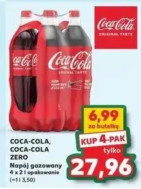 Kaufland COCA-COLA, COCA-COLA ZERO Carbonated Drink 4-pack oferta