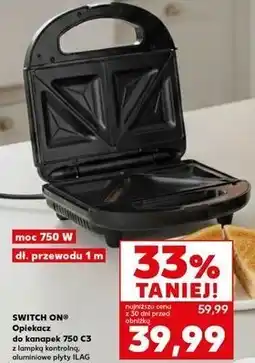 Kaufland SWITCH ON Opiekacz do kanapek 750 C3 oferta