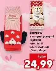 Kaufland Skarpetki z magnetycznymi kłapkami / Brelok miś oferta
