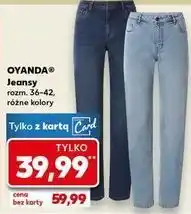 Kaufland OYANDA Jeansy damskie oferta