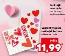 Kaufland Walentynkowe naklejki żelowe, różne rodzaje oferta