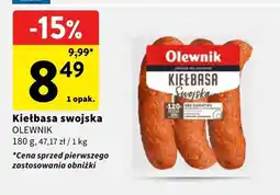 Intermarche Kiełbasa swojska OLEWNIK oferta