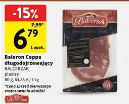 Intermarche Baleron Coppa długodojrzewający BALCERZAK plastry oferta
