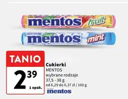 Intermarche Cukierki Mentos wybrane rodzaje oferta