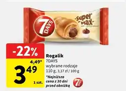 Intermarche Rogalik 7 Days Super Max wybrane rodzaje oferta