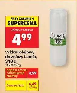 Biedronka Wkład olejowy do zniczy Lumia , 340 g oferta