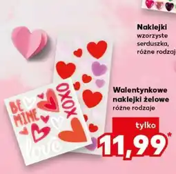 Kaufland Walentynkowe naklejki żelowe oferta
