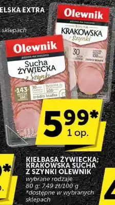 Euro Sklep Kiełbasa żywiecka: krakowska sucha z szynki Olewnik oferta