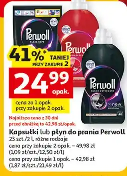 Auchan Kapsułki do prania Perwoll Renew Black oferta