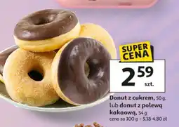 Auchan Donut z polewą kakaową oferta