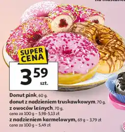 Auchan Donut z nadzieniem karmelowym oferta