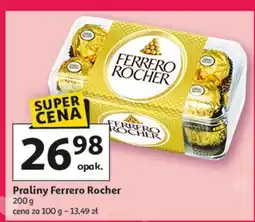 Auchan Praliny w pudełku plastikowym Ferrero Rocher oferta