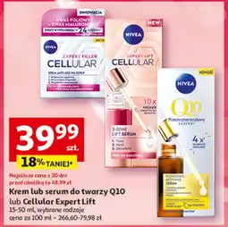 Auchan Krem anti-age na dzień bakuchiol + kwas hialuronowy Nivea Expert Lift Cellular oferta