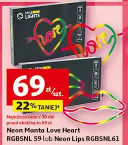 Auchan Neon lips Manta oferta