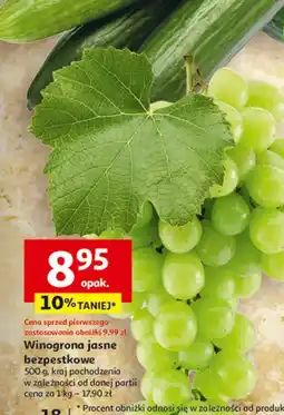 Auchan Winogrono jasne bezpestkowe oferta