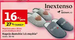 Auchan Kapcie męskie Inextenso By Auchan oferta