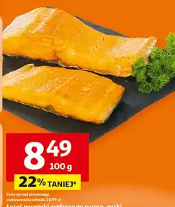 Auchan Łosos norweski wędzony na gorąco oferta