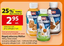 Auchan Napój mleczny ciasteczka-czekolada-karmel Mullermilch oferta