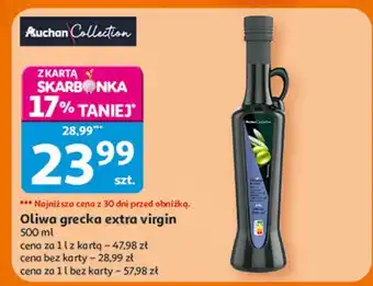 Auchan Oliwa z oliwek extra virgin Auchan oferta