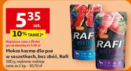 Auchan Karma dla psa z królikiem borówką i żurawiną Rafi oferta