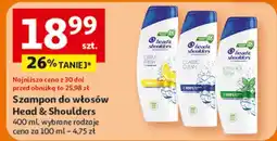 Auchan Szampon do włosów mentol 2w1 Head&Shoulders oferta