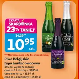 Auchan Piwo Lindemans Faro oferta
