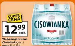 Auchan Woda niegazowana Cisowianka oferta