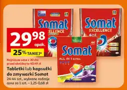 Auchan Tabletki do zmywarki lemon&lime Somat All In 1 oferta