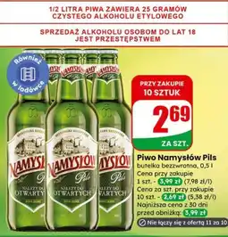 Dino Piwo Namysłów Pils (butelka bezzwrotna, 0,5 l, przy zakupie 10 szt.) oferta
