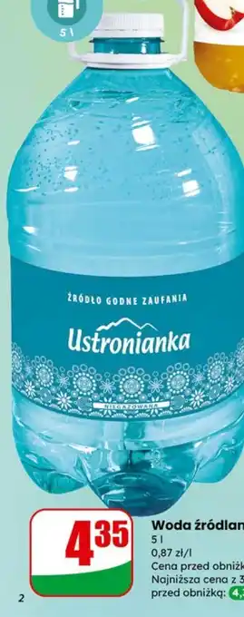 Dino Woda źródlana niegazowana Ustronianka oferta
