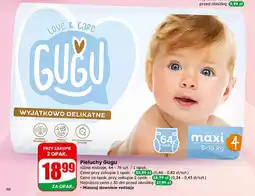 Dino Gugu Pieluchy maxi 4 8-15 kg 64 szt oferta
