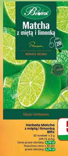 Dino Herbata Matcha z miętą i limonką Bifix oferta