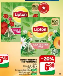 Dino Herbata zielona The Vert Lipton oferta