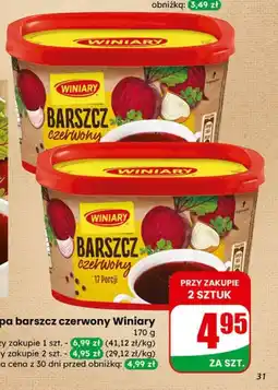 Dino Zupa barszcz czerwony Winiary (kubek 170g) oferta