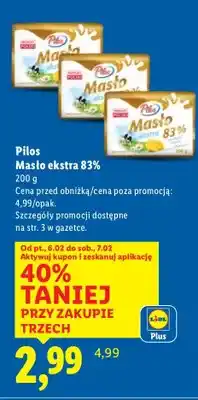 Lidl Masło ekstra 83% oferta