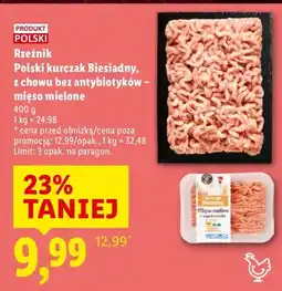 Lidl Mięso mielone kurczak Biesiadny, z chowu bez antybiotyków oferta