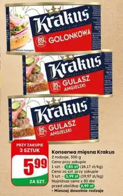 Dino Konserwa mięsna KRAKUS oferta
