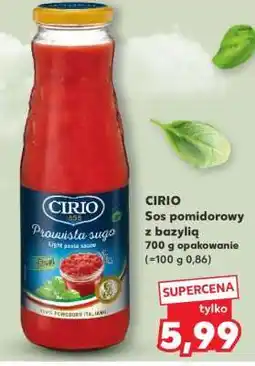 Kaufland CIRIO Sos pomidorowy z bazylią oferta