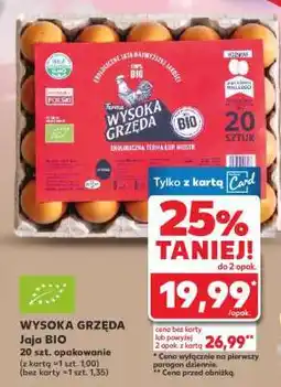 Kaufland WYSOKA GRZĘDA Jaja BIO oferta