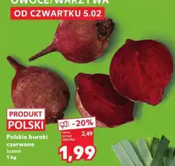 Kaufland Polskie buraki czerwone luzem 1 kg oferta